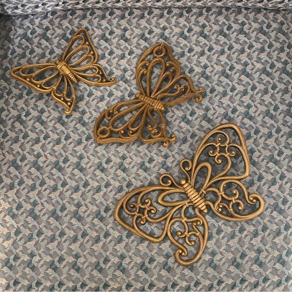 3 Butterflies Wall Decor